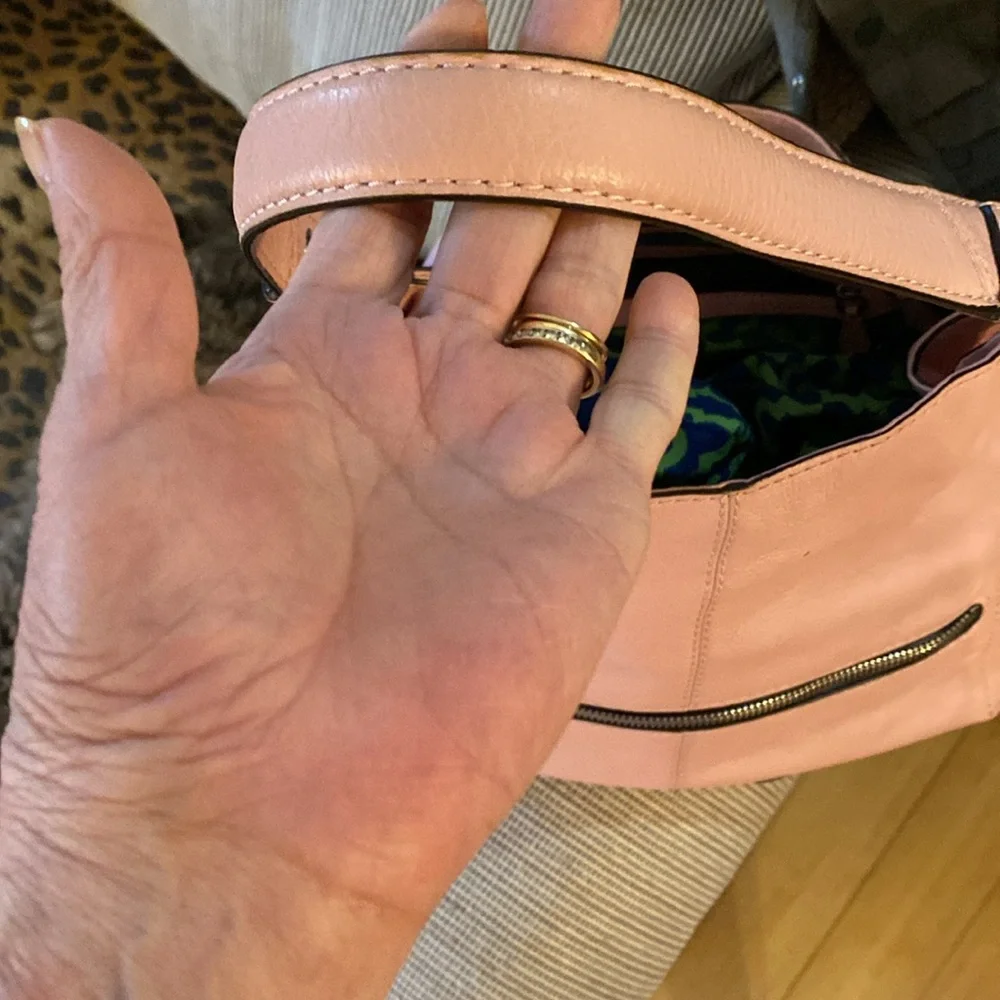ORYANY pink bag Excellent condition zipper in front pocket on back leather